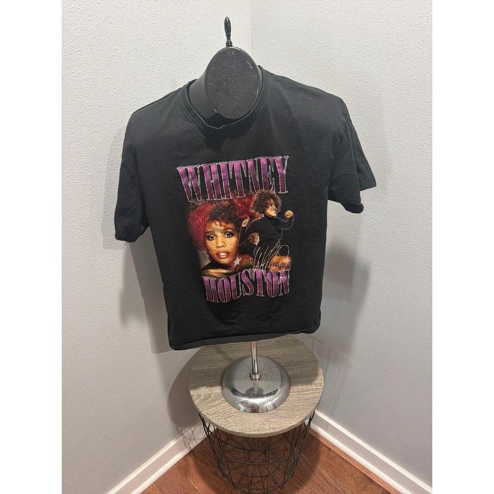 Whitney Houston Vintage Graphic T-Shirt Medium Streetwear Society